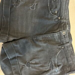 AG Adriano Goldschmied Black Distressed Shorts: size 28 EUC‎